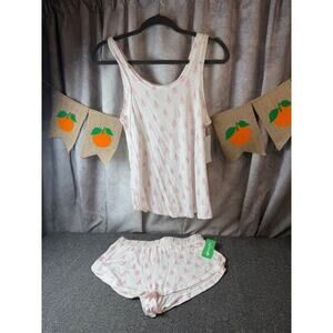 Honeydew Intimates ~Size Small ~ 2-Piece Pajama Short Set ~ Ivory Trees